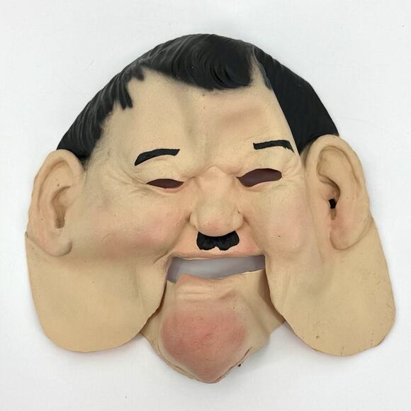 Vintage Laurel and Hardy Halloween Mask 1993 Oliver Hardy Larry Harmon Pictures - Picture 1 of 11